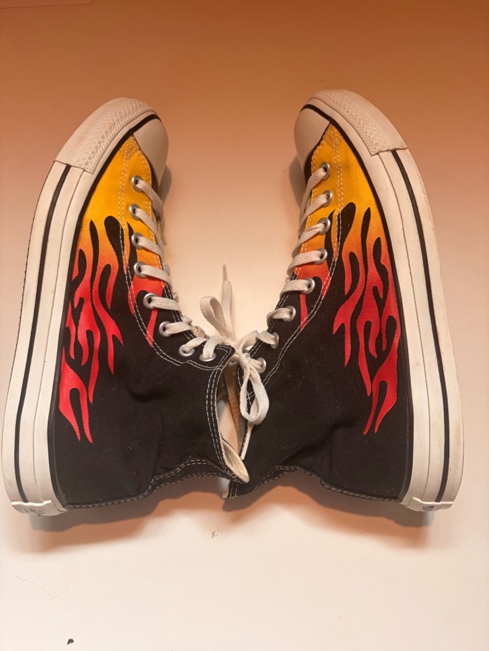 Converse All Stars Chuck Taylor flames high tops - Picture 9 of 10